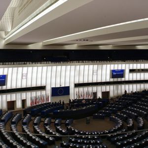 Picture of the hemicycle in Strasbourg