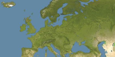 Europe map satellite