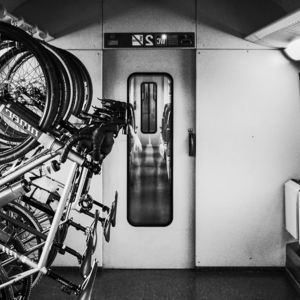 Bikes in a train