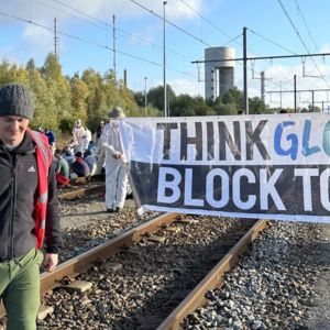 Malte Gallee at a Code Rouge protest against TotalEnergies / Malte Gallee