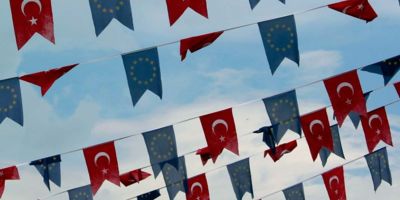 Turkey and EU Flags