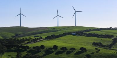 Wind turbines in a field/ CC0 Alex Eckermann