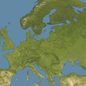 Europe map satellite