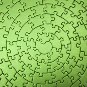 Green jigsaw