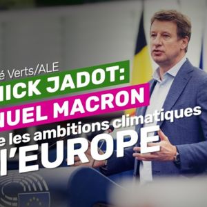 Yannick Jadot reacts to president Macron video thumbnail