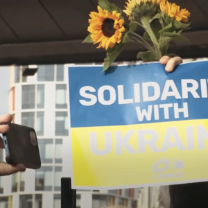 Demonstration in solidarity with Ukraine