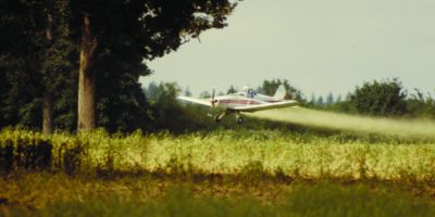 Plane spraying field