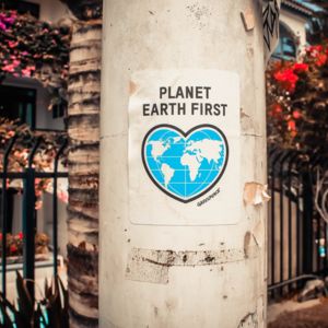 Planet earth first sticker