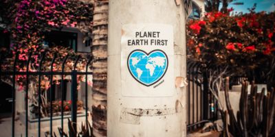 Planet earth first sticker