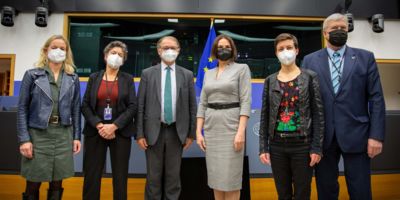 Sviatlana Tsikhanouskaya meeting the Greens/EFA in Strasbourg