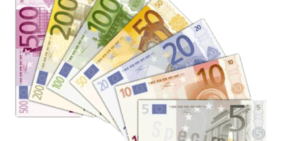 Picture of euro bank notes