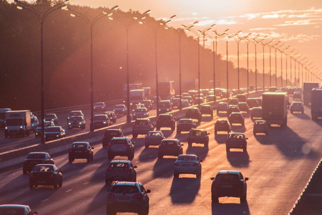 Cars and trucks on motorway/ CC0 Alexander Popov