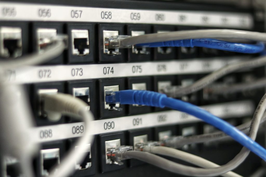 Ethernet cables in ports/ CC0 Jordan Harrison