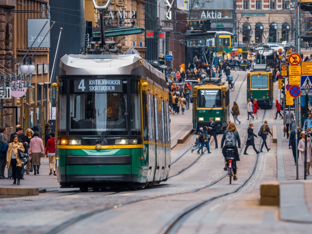 Trams and bicycles/ CC0 Tapio Haaja